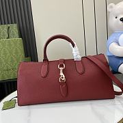 Bagsaaa Gucci Medium Tote Bag With Hook Closure 795282 Red - 40x30.5x19 cm - 1