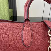 Bagsaaa Gucci Medium Tote Bag With Hook Closure 795282 Red - 40x30.5x19 cm - 4