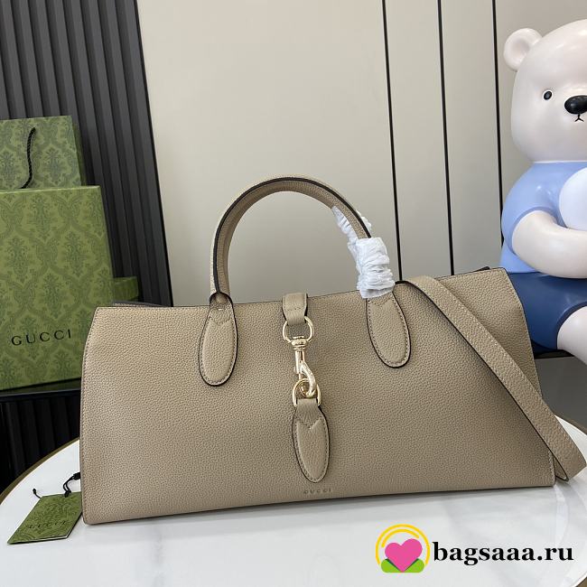 Bagsaaa Gucci Medium Tote Bag With Hook Closure 795282 Beige - 40x30.5x19 cm - 1