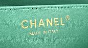 Bagsaaa Chanel Mini Flap Bag With Handle Green - 20×14×7cm - 4