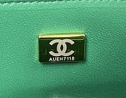 Bagsaaa Chanel Mini Flap Bag With Handle Green - 20×14×7cm - 3