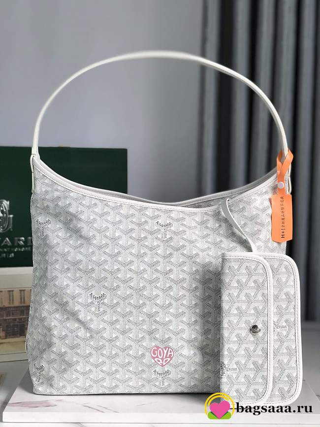 Bagsaaa Goyard Hobo Bohème White - 42×27×15cm - 1