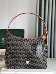 Bagsaaa Goyard Hobo Bohème Black & Tan - 42×27×15cm - 1