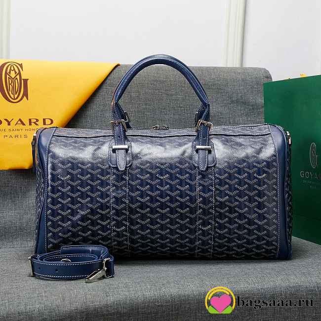 Bagsaaa Goyard Navy Blue Travel Bag - 48x28x22 cm - 1