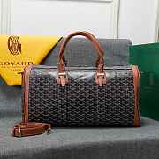 Bagsaaa Goyard Black & Tan Travel Bag - 48x28x22 cm - 1