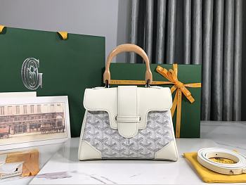 Bagsaaa Goyard Saïgon Souple Mini Bag White - 20x14.5×9cm