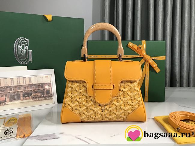 Bagsaaa Goyard Saïgon Souple Mini Bag Yellow - 20x14.5×9cm - 1