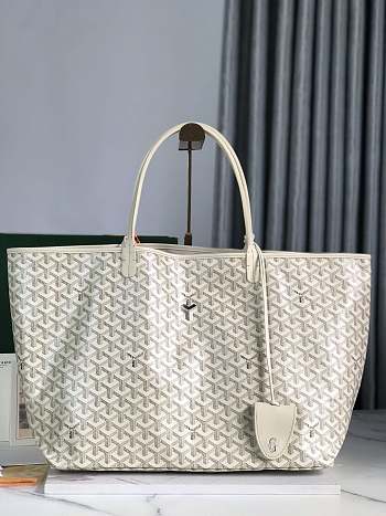 Bagsaaa Goyard Saint Louis GM Bag White - 34 x 20 x 40 cm