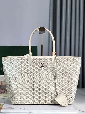 Bagsaaa Goyard Saint Louis PM Bag White - 28 x 15 x 34 cm 