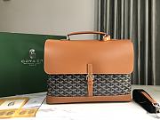 Bagsaaa Goyard Citadin PM Messenger Bag Black & Brown - 33 x 9 x 38 cm - 1