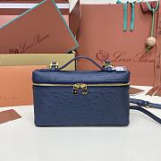 Bagsaaa Loro Piana Extra Pocket L27 Blue - 16x27x10 cm - 1