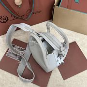 Bagsaaa Loro Piana Micro Bale Bag Light Gray - 13 x 13 x 16 cm - 3