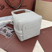 Bagsaaa Loro Piana Micro Bale Bag Light Gray - 13 x 13 x 16 cm - 2