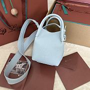 Bagsaaa Loro Piana Micro Bale Bag Light Blue - 13 x 13 x 16 cm - 1