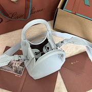 Bagsaaa Loro Piana Micro Bale Bag Light Blue - 13 x 13 x 16 cm - 4