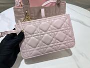 Bagsaaa Small Dior Toujours Bag Pale Pink Macrocannage Calfskin - 23 x 14 x 12 cm - 2