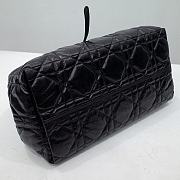 Bagsaaa Large Dior Toujours Bag Black Macrocannage Crinkled Calfskin - 37 x 27 x 21 cm - 3