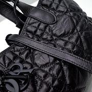 Bagsaaa Large Dior Toujours Bag Black Macrocannage Crinkled Calfskin - 37 x 27 x 21 cm - 2