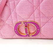 Bagsaaa Dior Caro Bag Pink - 25.5x15.5x8cm - 4