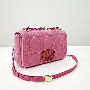 Bagsaaa Dior Caro Bag Pink - 25.5x15.5x8cm - 3