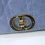 Bagsaaa Dior Caro Bag Blue - 25.5x15.5x8cm - 2