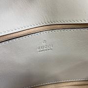 Bagsaaa Gucci GG Marmont Matelassé Mini Bag Light Gray 446744 - 22cm - 2