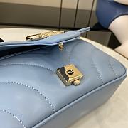 Bagsaaa Gucci GG Marmont Mini Shoulder Bag Blue 446744 - 22cm - 4