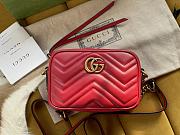 Bagsaaa Gucci GG Marmont Mini Shoulder Bag Red 448065 - 18cm - 4