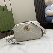 Bagsaaa Gucci GG Marmont Mini Shoulder Bag Light Gray 448065 - 18cm - 1