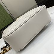 Bagsaaa Gucci GG Marmont Mini Shoulder Bag Light Gray 448065 - 18cm - 4