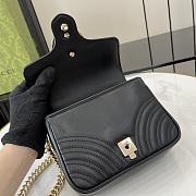 Bagsaaa Gucci GG Marmont Mini Top Handle Bag 811238 Black - 17x13x6cm - 4