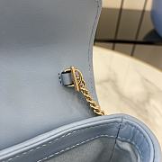 Bagsaaa Gucci GG Marmont Super Mini Bag 476433 Blue - 16.5x10x4.5cm - 2