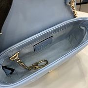 Bagsaaa Gucci GG Marmont Super Mini Bag 476433 Blue - 16.5x10x4.5cm - 3