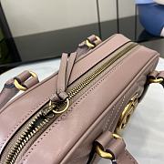 Bagsaaa Gucci GG Marmont Small Top Handle Bag 795199 Dusty Pink - 25.5x15.5x6.5cm - 4