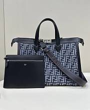 Bagsaaa Fendi Large Peekaboo Denim Material - 42.5x20x32.5cm - 1