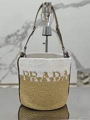 Bagsaaa Prada Crochet And Leather Mini Bucket Bag - 23×25×20cm - 1