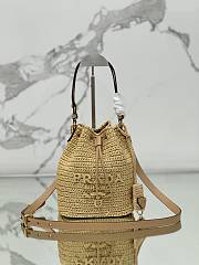 Bagsaaa Prada Crochet and leather mini-bucket bag - 19.5x15.5x10 cm - 1