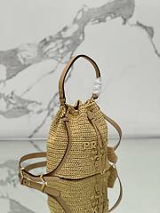 Bagsaaa Prada Crochet and leather mini-bucket bag - 19.5x15.5x10 cm - 3