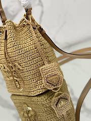 Bagsaaa Prada Crochet and leather mini-bucket bag - 19.5x15.5x10 cm - 2