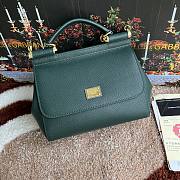 Bagsaaa Dolce&Gabbana Dark Green Sicily Handbag - 25x20X12cm - 1