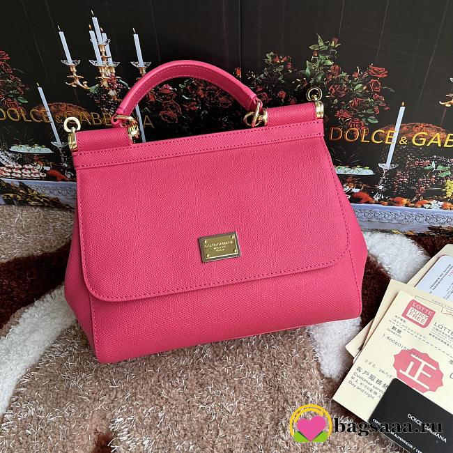 Bagsaaa Dolce&Gabbana Pink Sicily Handbag - 25x20X12cm - 1