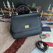 Bagsaaa Dolce&Gabbana Black Sicily Handbag - 25x20X12cm - 1