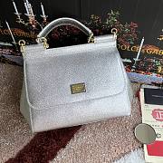 Bagsaaa Dolce&Gabbana Silver Sicily Handbag - 25x20X12cm - 1