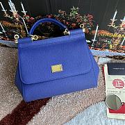 Bagsaaa Dolce&Gabbana Blue Sicily Handbag - 25x20X12cm - 1