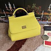 Bagsaaa Dolce&Gabbana Yellow Sicily Handbag - 25x20X12cm - 1