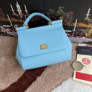 Bagsaaa Dolce&Gabbana Light Blue Sicily Handbag - 25x20X12cm - 1