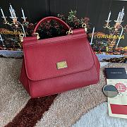 Bagsaaa Dolce&Gabbana Red Sicily Handbag - 25x20X12cm - 1