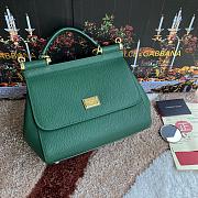 Bagsaaa Dolce&Gabbana Green Sicily Handbag - 25x20X12cm - 1