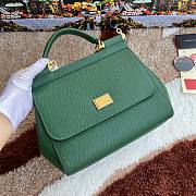 Bagsaaa Dolce&Gabbana Green Sicily Handbag - 25x20X12cm - 2