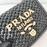 Bagsaaa Prada Crochet and leather shoulder bag black - 16x11x5 cm - 2